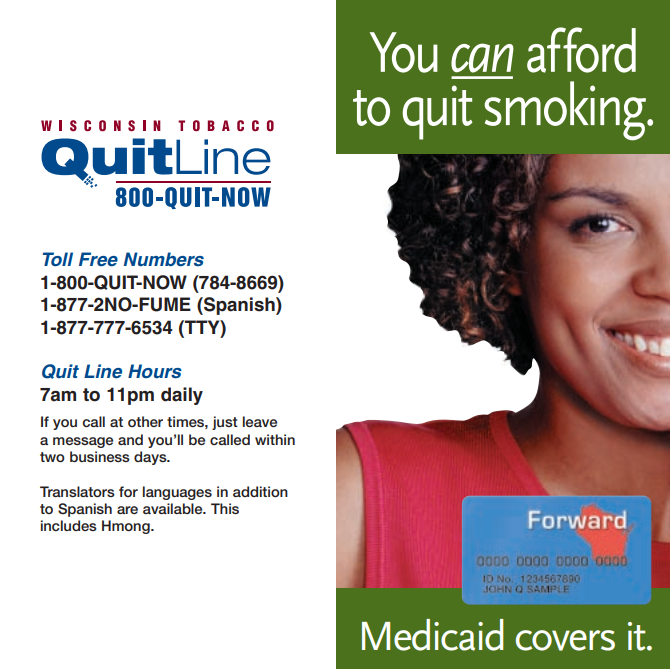 Wisconsin’s “You Can Afford to Quit Smoking… Medicaid Covers It